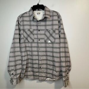 Altamont Black and White Plaid Casual Button Down Heavyweight Shirt